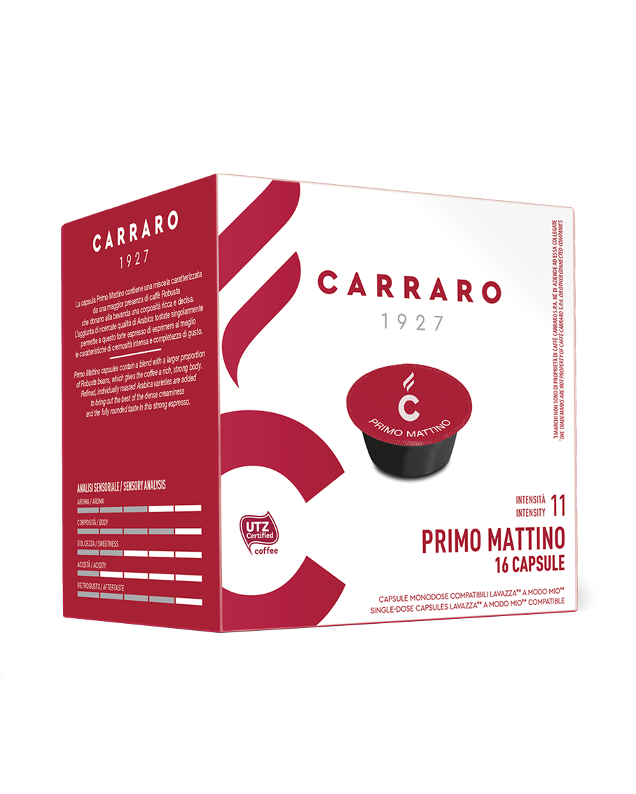 Primo Mattino, Compatible A Modo Mio® Capsules